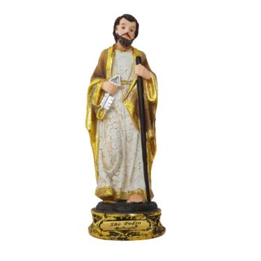 Imagem de Imagem De São Pedro Em Resina 21cm