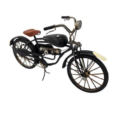 Imagem de Miniatura Bicicleta Preta Vintage Altura 19 X Largura 9 X Comprimento 29.50cm