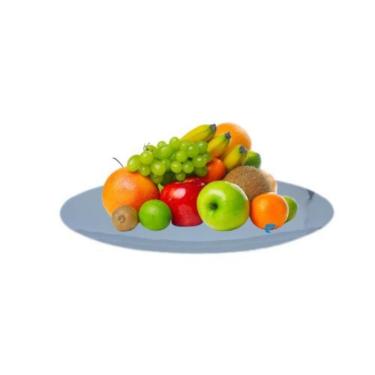 Imagem de Centro De Mesa Fruteira Bandeja Redonda 30cm Luxo A La Mode