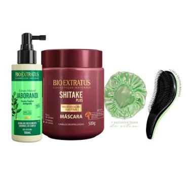 Imagem de Tônico Antiqueda +Máscara Shitake Bio Extratus +Escova/Touca