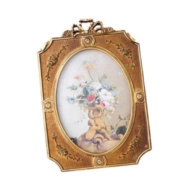 Imagem de Generic Moldura de resina para fotos de mesa, porta-retratos vintage criativo, quente para aniversários, sala de estar