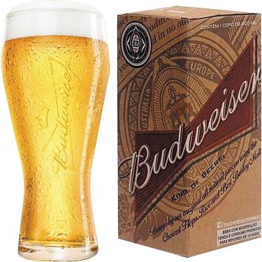 Imagem de Copo de Chopp 400ml Budweiser Crisal