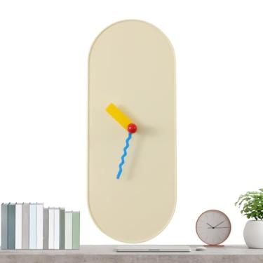 Imagem de Relógio De Parede Silencioso, Relógio Analógico Elegante, Dispositivo Decorativo Moderno Sem Tique-Taque Para Exibição De Hora Para Casa Cozinha Quarto Banheiro Parede