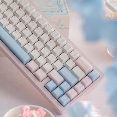 Imagem de 164-Key PBT Keycap Set for Mechanical Keyboard - Durable Thick PBT Keycaps, MX Compatible, Perfect for 61/64/68/87/104/108 Key Layouts, Gift for Gamers/Typists/Office