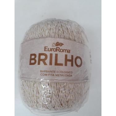 Imagem de Barbante com fita metalizada branca - EuroRoma 