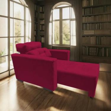 Imagem de Poltrona do Papai Retratil e Reclinavel Veneza - Bl DECOR, Vermelho