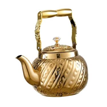 Imagem de Bothyi Bule de aço inoxidável para água fervente, fogão com tampa com filtro, chaleira para camping, casa, hotel, cozinha