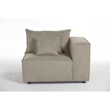 Imagem de Sofá de Canto Dominó 1,20 Braço 0,30 Espuma D28 Mola Bonel Percinta It