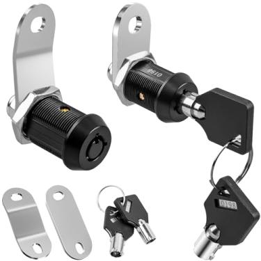 Imagem de Fechaduras de câmera de gabinete, fechaduras de armazenamento para trailers com chave semelhante (7/20.3 cm), adequadas para gavetas e armários para proteger itens importantes, materiais de liga de