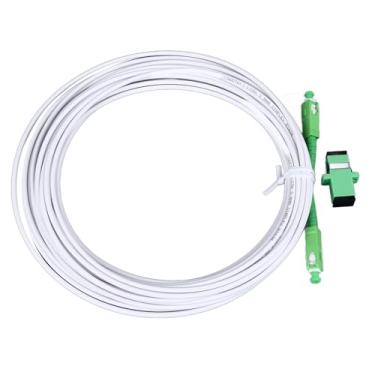 Imagem de Jumper de Fibra óptica Avançado, Conjunto de Cabos Blindados SC para SC para FTTH FTTB FTTP Com Conector de Flange (SC / 9,8 pés)