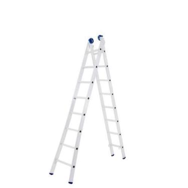 Imagem de Escada Alumínio Extensiva 8 Degraus 2,4 / 4,21 Metros - Mor - Suporta 