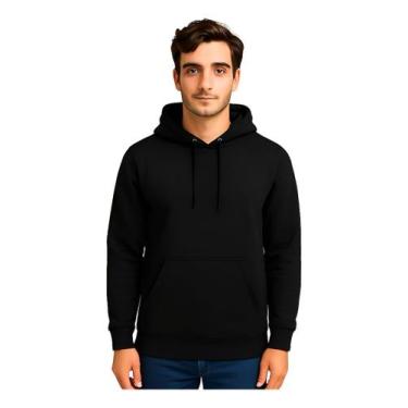 Imagem de Moletom Canguru Masculino Feminino Inverno Capuz Forrado - NoBrand, Pr