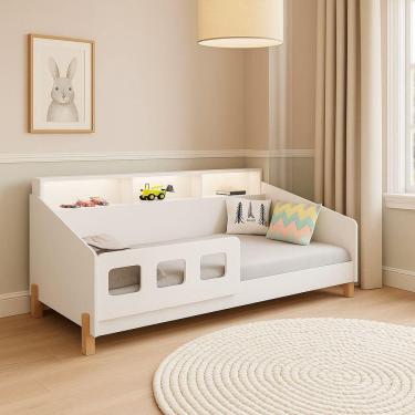 Imagem de Cama Montessoriana Juvenil Mavi Com Grade Lateral De