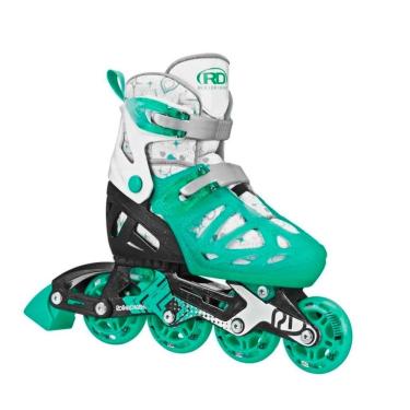 Imagem de Patins Infantil Tracer - Roller Derby - Branco E Verde Tamanho:p