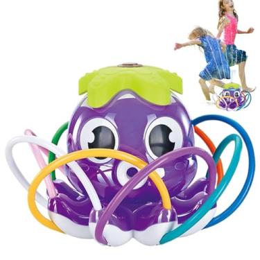 Imagem de Brinquedo de Aspersor de Água Infantil para Exterior,Aspersor De Jardim Em Forma De Polvo Com 8 Tubos Oscilantes - Brinquedo De Água Para Jardim Exterior Para Crianças De 3+ Anos Piscina Relvado