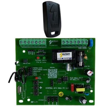 Imagem de Placa Ac4 Hall Borne Motor Rossi Dz3 Dz4 Nano Portão Garagem Com 1 Tx 