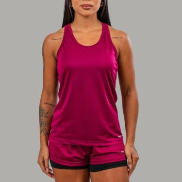 Imagem de Conjunto Academia Feminino Regata Nadador+Short 2em1 com Bermuda compr