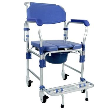 Imagem de Cadeira de Banho Higiênica Desmontável em Alumínio D60 Dellamed