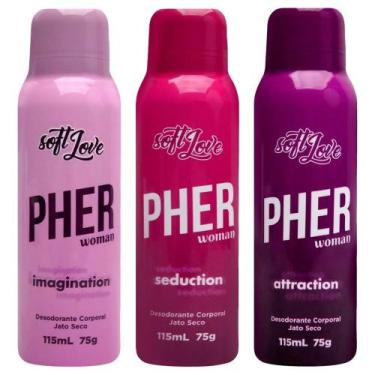 Imagem de Perfume Pher Aerossol Feromônio 115Ml - Soft Love, SEDUCTION