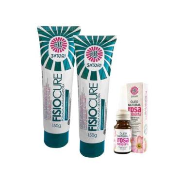 Imagem de Kit 2 Pomadas Dor Muscular 150g + Óleo Rosa Mosqueta 10ml - Satori