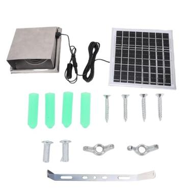 Imagem de Haofy Ventilador Solar Estufa Painel Solar Fan Kit 8W Ventilador de Ventilação Ao Ar Livre Com Prova de água para Galpão Galinheiro Janela Ventilação
