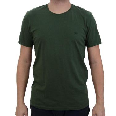 Imagem de Camiseta Masculina Docthos MC Slim Verde Musgo - 623119082-Masculino