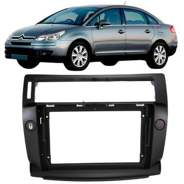 Imagem de Moldura 9 Polegadas C4 Pallas 2006 à 2014 Preta Painel Central Multimidia Som