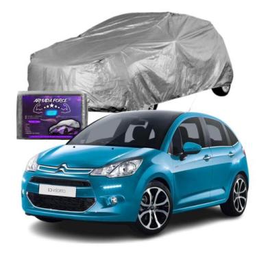 Imagem de Capa Para Cobrir Carro Citroen C3 Impermeável Antiuv com Forro Central