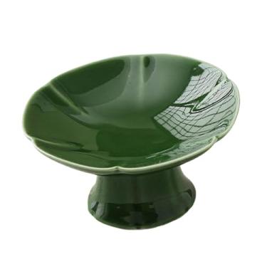 Imagem de Ｂｅｓｇａ Suporte de Cerâmica para Sobremesas, Fruteira, Pedestal com Base, Bandeja para Cupcakes, Mesa de Sobremesas, Festa, Chuveiro, Verde profundo