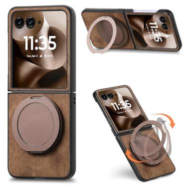 Imagem de Asuwish Compatível com Moto Razr 50 Ultra FGXXZJ Marrom