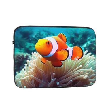 Imagem de Capa para laptop Peixe palhaço 10 polegadas à prova de choque capa protetora para notebook resistente à água bolsa de computador bolsa portátil para laptop pasta para homens e mulheres