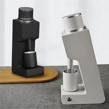 Imagem de Moedor de café elétrico de alta precisão - núcleo sextavado, motor de 100 W, dispositivo de pressão para zero resíduos, ajuste contínuo, corpo antibloqueio de 76,5 °, funil e copo magnéticos, fác