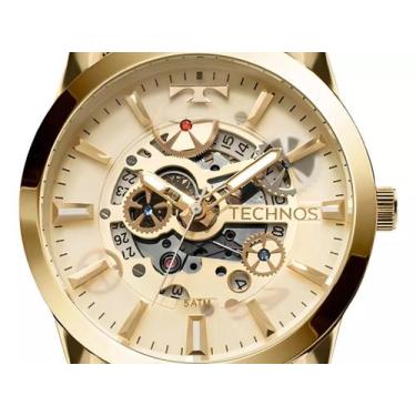 Imagem de Relógio Technos Masculino Automático 8205nq/4x Esqueleto Off Correia D