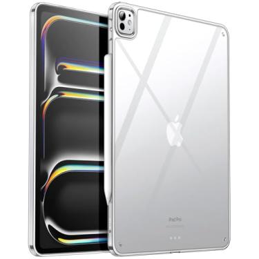 Imagem de JETech Capa Claro para iPad Pro 13 Polegadas M5/M4 (2025/2024), Capa Traseira Fina para Tablet À Prova de Choque com Parte Traseira Rígida de PC e Amortecedor de TPU Macio (Claro)