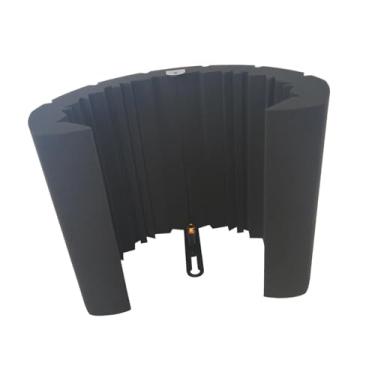 Imagem de Colaxi Escudo de isolamento de microfone, painel de espuma para microfone, escudo acústico portátil, espuma de amortecimento de som para microfone, para, a