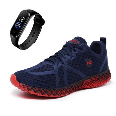 Imagem de Combo Tênis Masculino Ghost 3 com Relógio – Leve e Confortável para Caminhada, Academia e Dia a Dia-Feminino