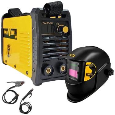 Imagem de Máquina Solda Inversora MMA/TIG 160A 220V EVARC-160 com Máscara Automática EVF1020 EVALD