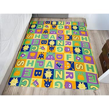 Imagem de Tapete Infantil Emborrachado Tipo Pracinha 130x150cm – Antiderrapante, Impermeável, Colorido e Seguro