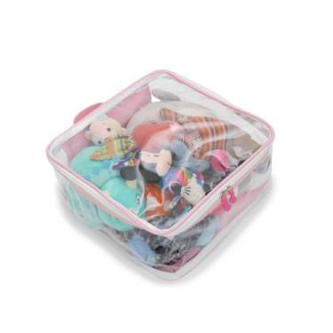 Imagem de Saco Organizador Plástico de Brinquedo Multiuso Maxi com Zíper - Momis