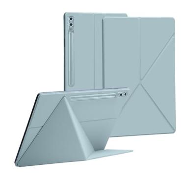 Imagem de Capa magnética para tablet Samsung Galaxy Tab S10 Ultra/S9 Plus com suporte S-Pen, capa magnética leve e fina (azul gelo, Samsung Galaxy Tab S10/S9 Ultra 37.1 cm)