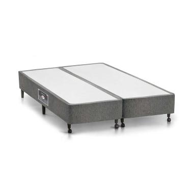 Imagem de Cama Box Base King Lux Chenille Gray (193x203x27 (2 uni 96X203)) - Castor