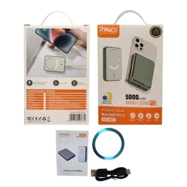 Imagem de Power Bank Bateria Portátil Magnético Turbo 5.000mah Kaidi KD-995
