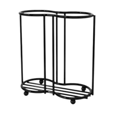 Imagem de Ioensy Porta-copos, dispensador de xícaras de café, recipiente leve, decoração, prateleira de armazenamento, organizador de mesa para cozinha de hotel, Taça Dupla