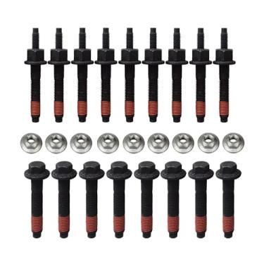 Imagem de Parafuso do coletor de escape compatível com Dodge Challenger Charger Durango 09-18 Ram 1500 2500 Pickup 09-10 para Chrysler Aspen 300 para Jeep Commander Grand Cherokee 6509544AA