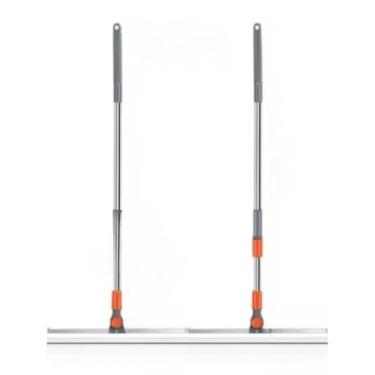 Imagem de GUIANA Rodo Vassoura Mágica de Silicone Multiuso com Cabo Extensor Raspador para Limpeza de Vidros(2 PCS)