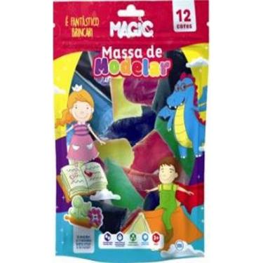 Imagem de Massa modelar c moldes magic - Ciranda cultural   magic kids, 3