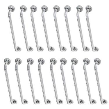 Imagem de Alça De Apoio Inox Barra 80cm Acessibilidade Kit 17 Unidades Idoso Qua