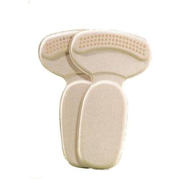 Imagem de Protetor De Calcanhar Almofada Adesivo Ajuste De Sapato Par Bege - YAA