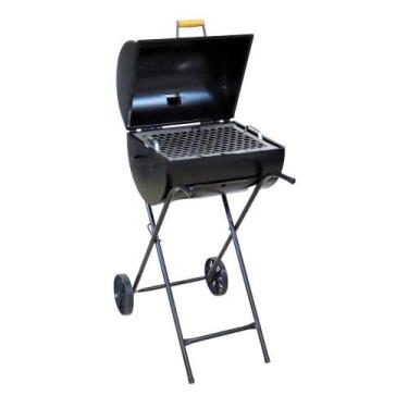 Imagem de Churrasqueira Master Grill Grelha Carrinho E Roda 95x38x30cm - OURO MI