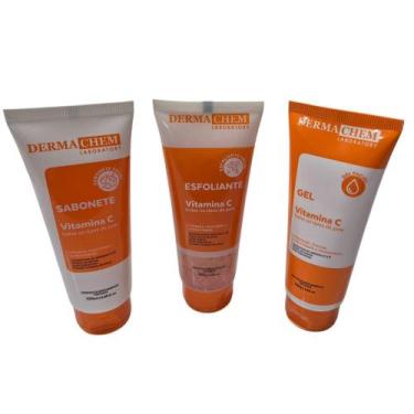 Imagem de Kit Sabonete Esfoliante e Gel Facial Vitamina C Dermachem